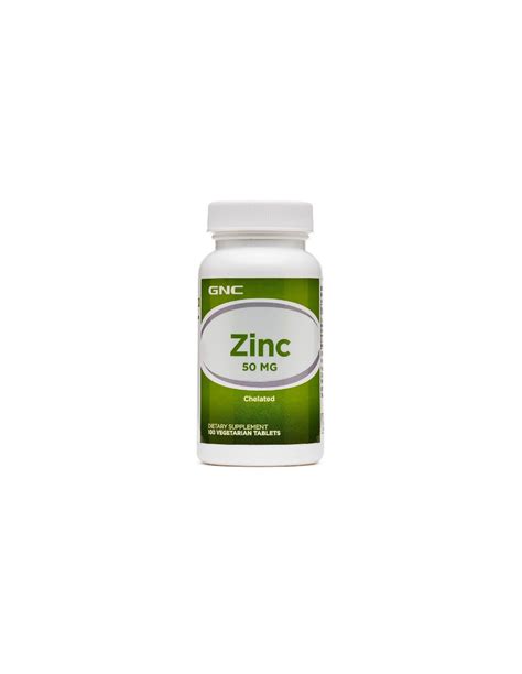 GNC Zinc Chelat 50 Mg 100 Tb