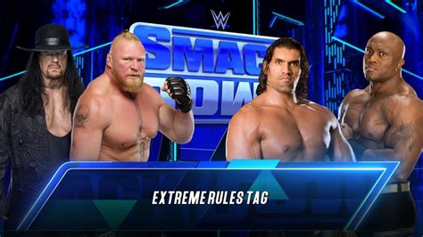 FULL MATCH BROCK LESNAR UNDERTAKER VS THE GREAT KHALI BOBBY