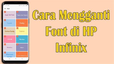 Cara Mengganti Font Di Hp Infinix Youtube