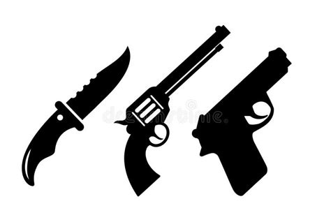 Icono de vector de armas ilustración del vector Ilustración de fondo