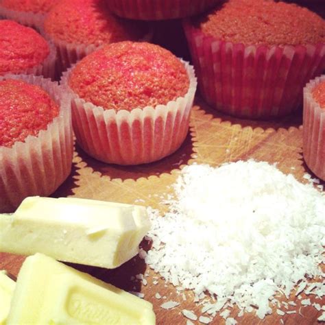 Pink Velvet Cupcakes With White Chocolate Coconut Icing Coconut Icing