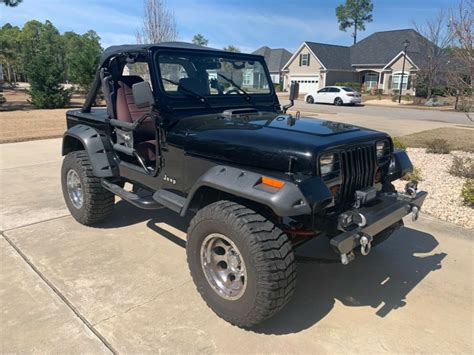 1991 Jeep Wrangler Suv Black 4wd Manual S For Sale Jeep Wrangler 1991