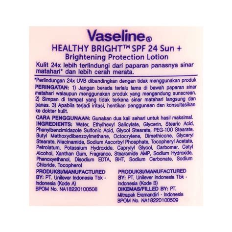 Order Vaseline Healthy Bright Spf Sun Pollution Brightening