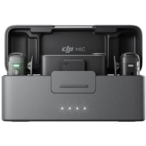 Dji Mic Transmitter Receiver Kit With Charging Case Shadow