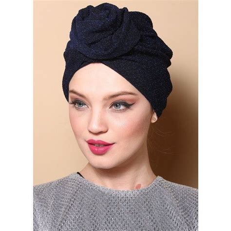 Rona Handmade Turbans Flower Style Turban In Sparkling Royal Blue