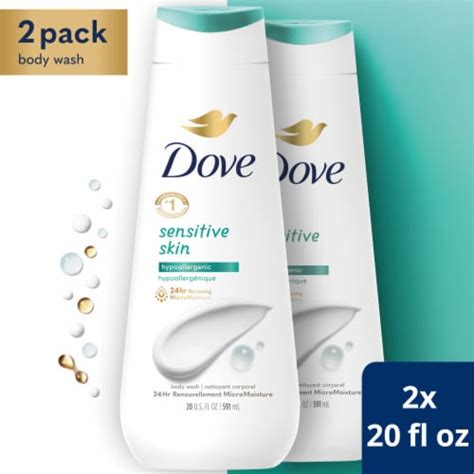 Dove Sensitive Skin Body Wash 2 Ct 20 Fl Oz Food 4 Less