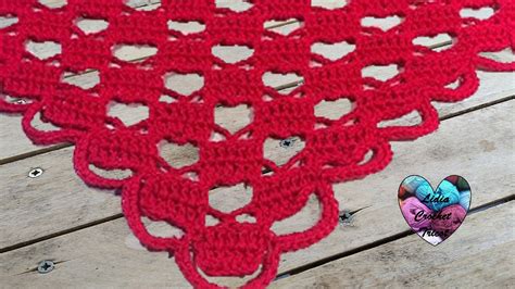 Châle amour tutoriel au crochet gratuit présenté par Lidia Crochet Tricot