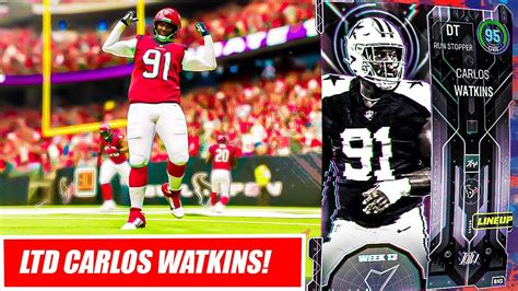 Ltd Totw Carlos Watkins Gameplay On Texans Theme Team Madden 23 Texans Theme Team Youtube