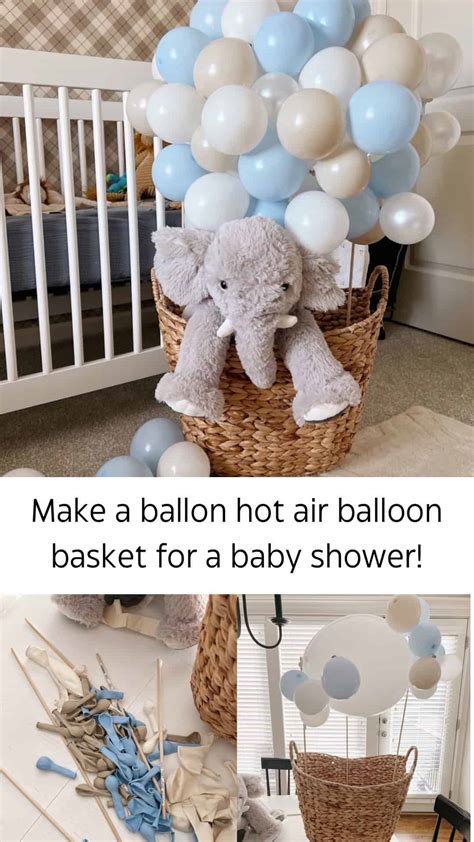 Make A Baby Shower Hot Air Balloon Traditionallycozy