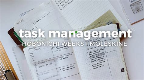 Plan With Me Hobonichi Weeks Moleskine Work Planners Task