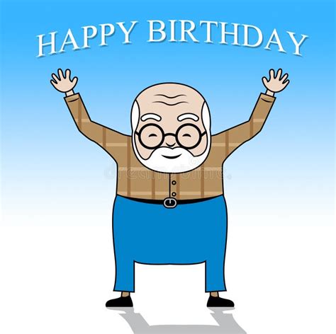 Old Man Birthday Clip Art