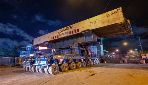 Sarens Sarens Executes Herculean Rail Bridge Segment Move In Port