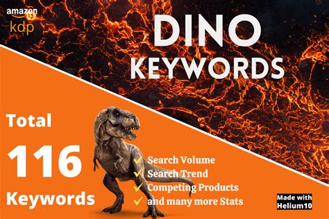 Dino Keyword List For Amazon Kdp Niches Graphic By Digitalshandmade