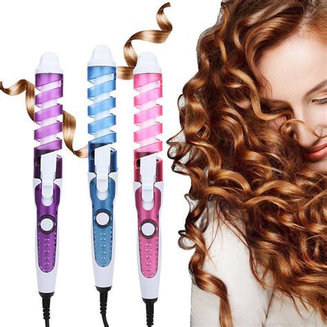 Cheap Portable Salon Hair Ceramic Curling Iron Wave Wand Magic Spiral