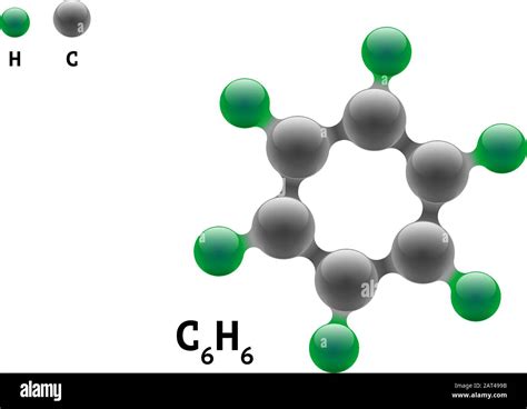 Estructura molecular del benceno fotografías e imágenes de alta