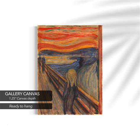 The Scream 1893 by Edvard Munch Canvas Wall Art / Poster - Etsy