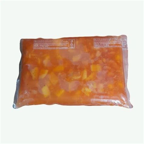 Orange Red Papaya Pure Pulp Packaging Type Packet Packaging Size