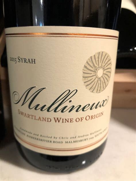 2020 Mullineux Syrah South Africa Coastal Region Swartland