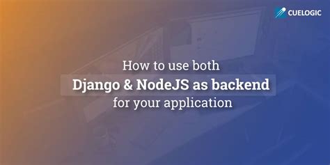 How To Use Both Django Nodejs As Backend For Your Application