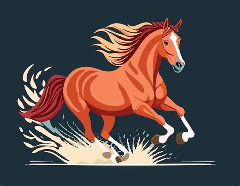 Horse With Blazing Fire Vectors And Illustrations For Free Download