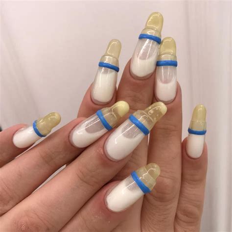 Milk Bottle Manicure Is A New Nail Trend And The Nail Art Actually