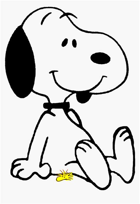 Snoopy Png Como Dibujar A Snoopy Sentado Transparent Png Kindpng The