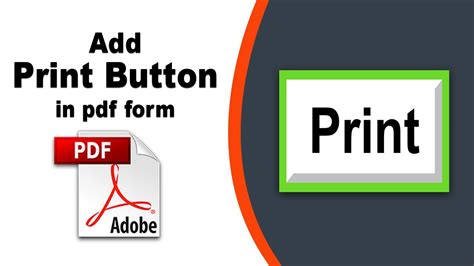 How To Add A Print Button To A Pdf File In Adobe Acrobat Pro Dc