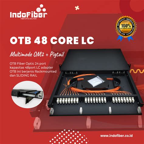 Jual Indofiber OTB 48 Core LC Multimode OM2 Rackmount Sliding Rail