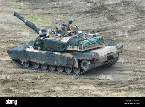 A M1A2 Abrams Tank Belonging To Charlie Company 2nd Battalion 5th