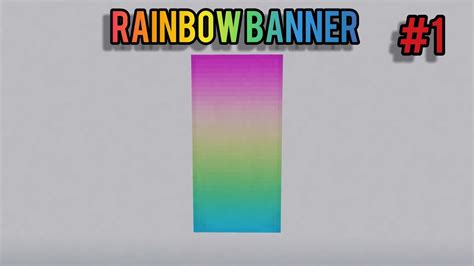 How To Make A Rainbow Banner In Minecraft 1 YouTube