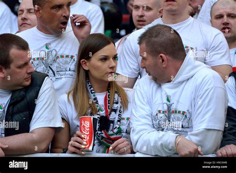 Legia Warsaw Fans At PGE Narodowy Stadium In Warsaw Stock Photo Alamy