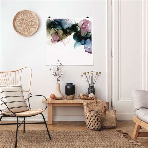 Blumenbogen Mit Gold Poster Als Quadrat Kaufen