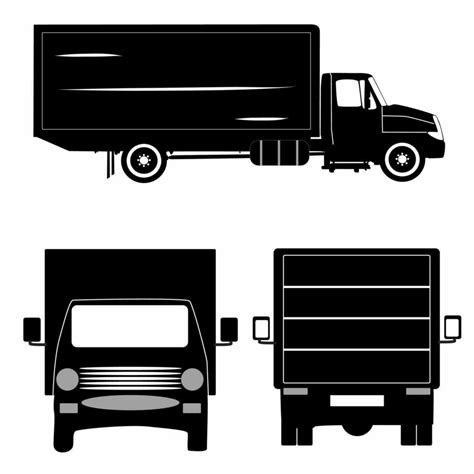 Cargo Truck Silhouette