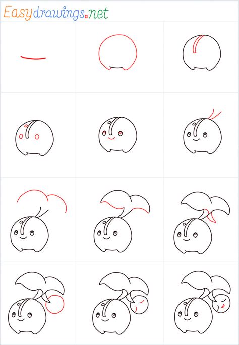 How To Draw A Cherubi Step By Step 12 Easy Phase