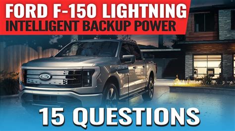 F 150 Lightning Intelligent Backup Power 15 Questions Answered By Ford