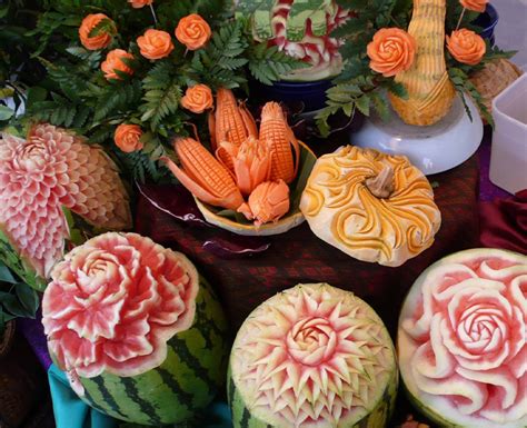 Mukimono El Arte Japon S De Tallar Frutas Y Vegetales Cultura Asi Tica