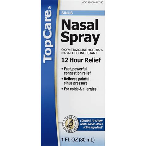 Topcare Nasal Spray Sinus 1 Fl Oz Delivery Or Pickup Near Me Instacart