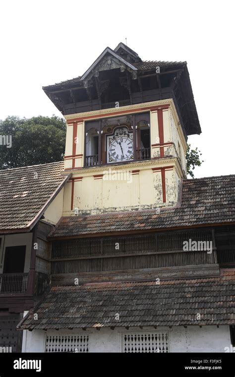 The Front Gate Clock Tower Of Puthen Maliga Kuthiramalika Palace