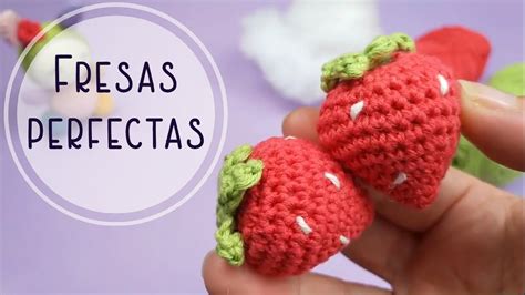 Cómo tejer Fresas a crochet MUY FÁCIL y sin coser YouTube