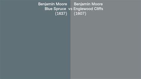 Benjamin Moore Blue Spruce Vs Englewood Cliffs Side By Side Comparison