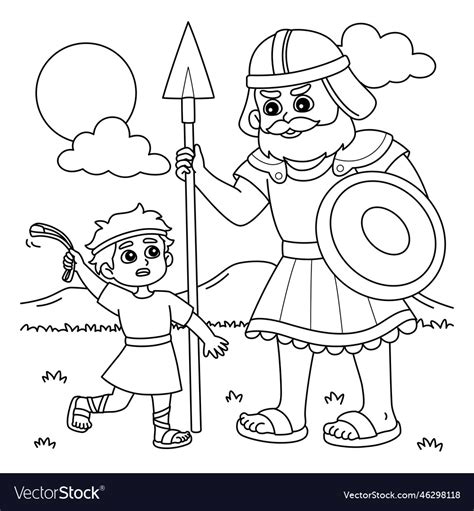 Coloring Pages For David And Goliath