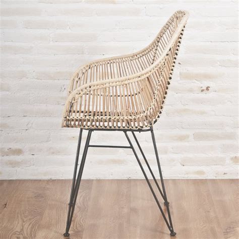 Designstuhl Viggo Echt Rattan Natur Super Schicker Design Rattan