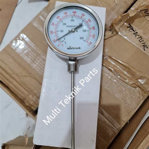 Jual Thermometer Gauge Raket Stainless 3 Inch 600 Derajat Alat Ukur