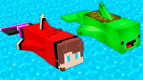 HOW JJ AND MIKEY BECAME FISHES in Minecraft ?! NEW WAY TO BECOME FISH ...