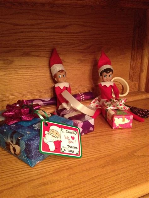 Wrapping Presents Present Wrapping Elf On The Shelf Holiday Decor