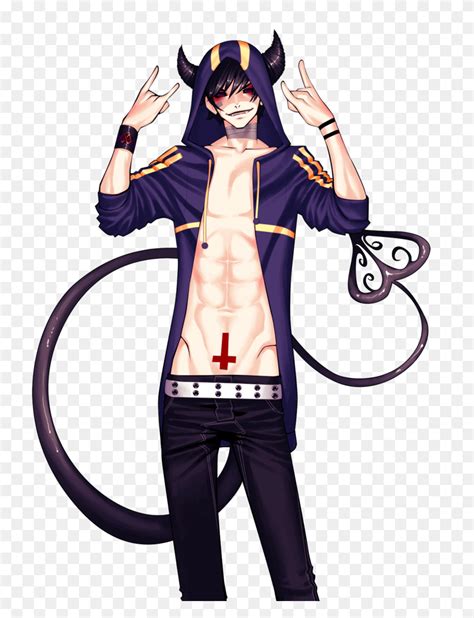 Anime Boys I Think Are Cute P - Demon Horns PNG - FlyClipart