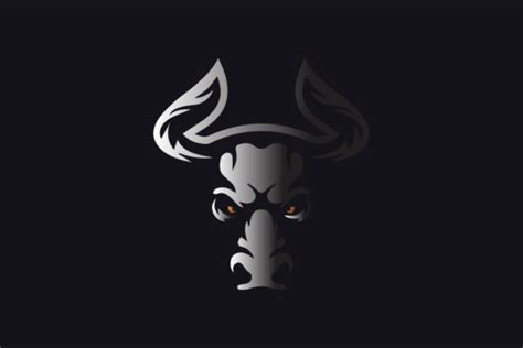 Abstract Bull Head Logo Mascot Graphic By Byemalkan · Creative Fabrica