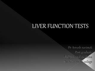 Liver Function Tests Ppt