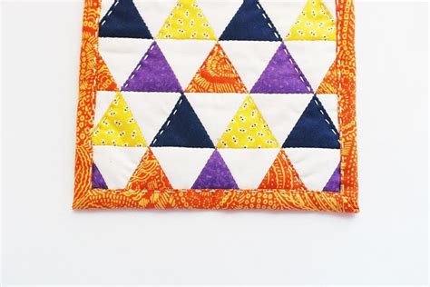 Wild Olive Project Epp Halloween Ish Triangle Mug Rug