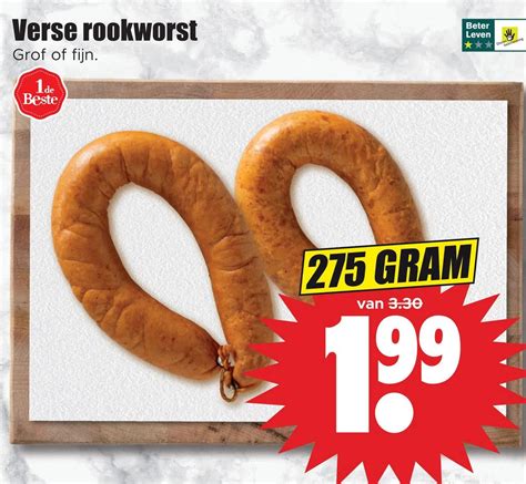 Verse Rookworst Aanbieding Bij Dirk